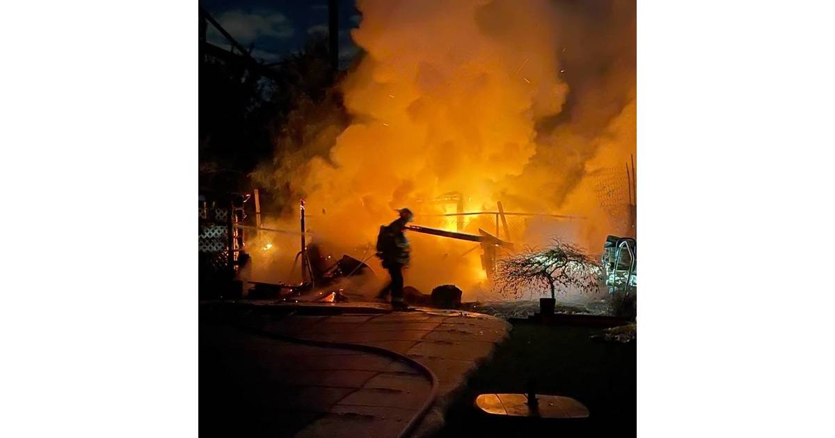 Avenel, Colonia Firefighters Suppress Backyard Blaze Woodbridge