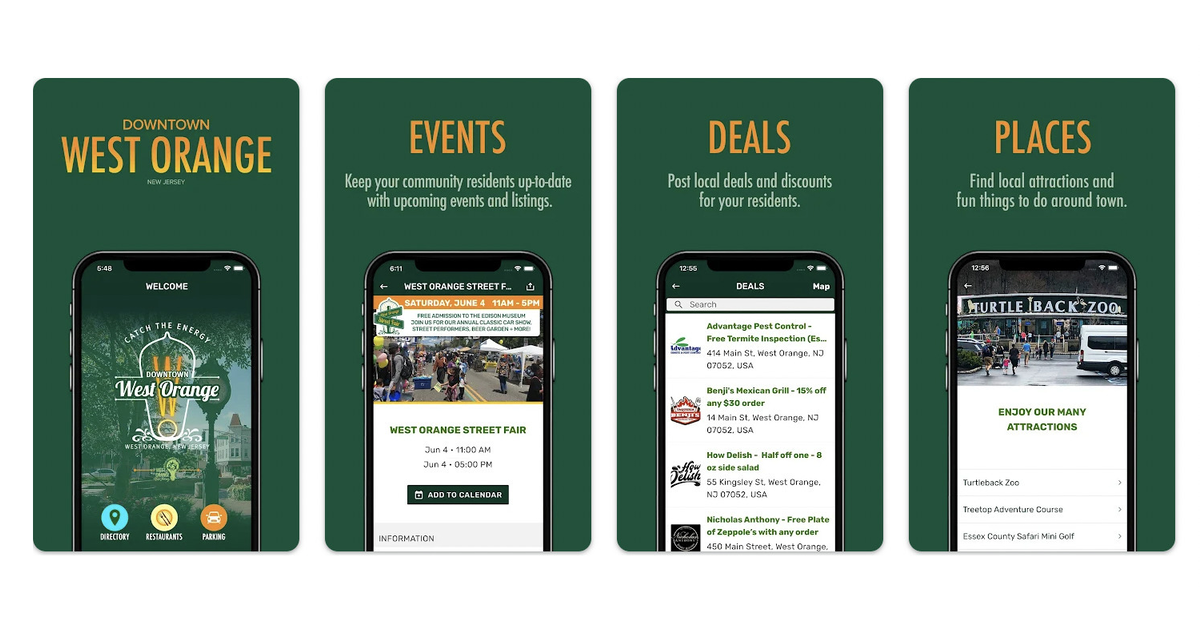 West Orange App Offers Discounts, Business Directory, Events, Maps